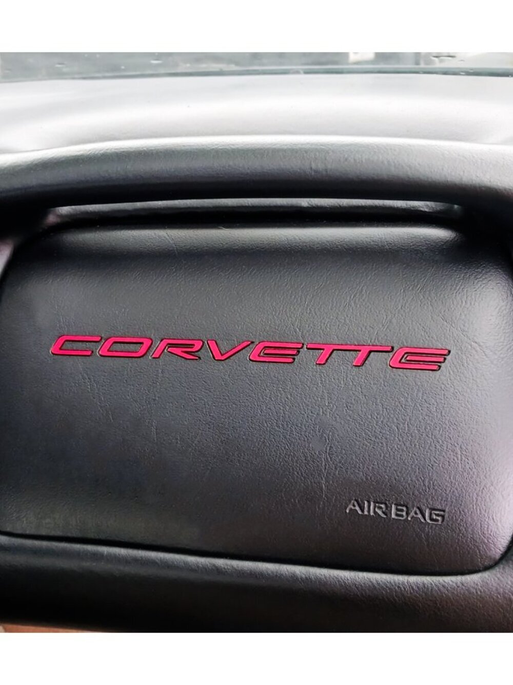 RED C5 Corvette Dash Plastic Lettering 1997 - 2004 Base & Z06 NOT VINYL